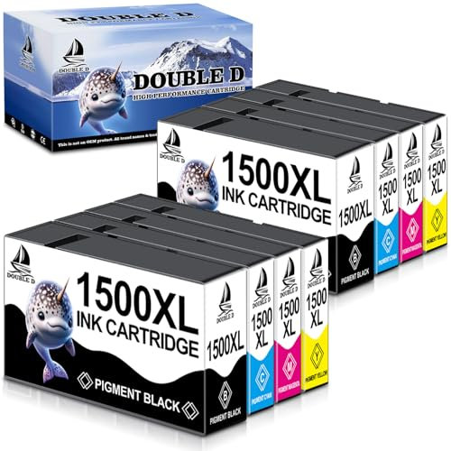 DOUBLE D 1500XL Multipack Ersatz für Canon PGI-1500XL Ersatz für Canon MB2750 Druckerpatronen kompatibel für MAXIFY MB2300 MB2350 MB2000 MB2050 MB2150 MB2155 MB2755 (8er Pack)