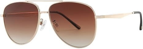 JOOX grandes gafas de sol piloto para las mujeres y los hombres,uv400 lente de protección y marco de metal retro
