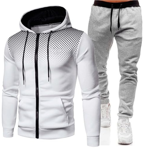 Chándal completo para hombre chándal de entrenamiento para hombre de invierno 2 piezas sudadera con capucha y pantalones conjunto chaqueta de jogging traje de felpa completo gimnasio hombre ropa