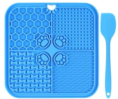 Schleckmatte Hund Schleckmatte Katze Premium Leckmatte Hund Gross mit Silikonspatel Licky Mats for Dogs Frei Zum Baden Füttern Fellpflege