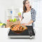 3500W Electric Infrared Hot Plate for Cooking, Portable Single Burner Countertop Electric Induction Hob Cooker with Knob Control & Touch Control Panel for Home, Caravan, Camping, Dorms