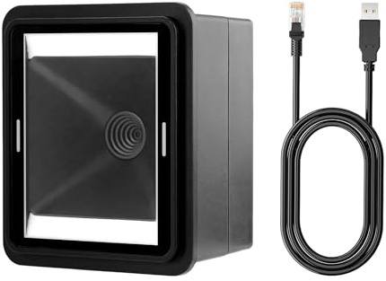 NETUM NT-EM61 Modulo Scanner Codici a Barre Integrato, Lettore QR Code 1D/2D, Montaggio Fisso Industriale, Compatibile USB HID & USB COM