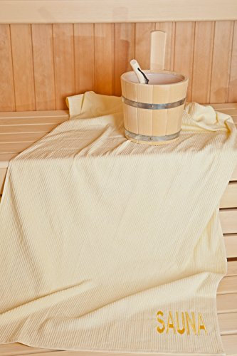 Bastu, badhandduk, damsarong, mäns kilt, bastuområde, 100 % bomull, färger: Lila, kräm, kol och blå., 100 % bomull, kräm, damset | Sarong + handduk
