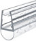 EMKE Duschdichtung Ersatzdichtung Wasserabweiser Duschtürdichtung Duschwand Duschkabine Glastür 4-6mm Glas 600mm
