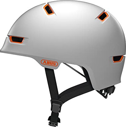 ABUS Stadthelm Scraper 3.0 ACE - Robuster Fahrradhelm für den Stadtverkehr - für Damen und Herren - Weiß Matt, Größe L