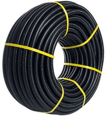 Suinga Tuyau Corrugué 20mm 100 Mètres | Tuyau Corrugué avec Certificat Aenor Utilisé pour la Conduite des Câbles Électriques | Tuyau Corrugué Extérieur 20 mm | Conduit pour Câbles Électriques