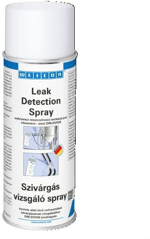 WEICON Leak Detection Spray | 400 ml | Rilevamento facile e veloce di perdite nei tubi del gas | tubi di pressione | schiumogeno | ignifugo | anticorrosione