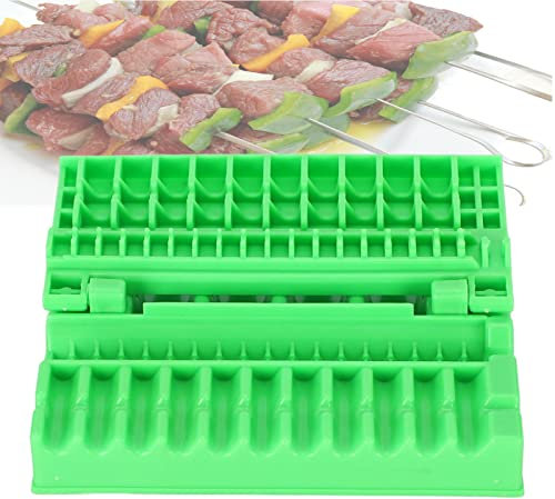 Natudeco Caja para Hacer brochetas de Barbacoa, Dispositivo portátil para Pinchos de Carne para el hogar, Herramienta de Cocina, Fabricante de Kebab para Ensalada, Verduras, Patatas