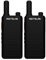 Retevis RT622P Walkie Talkie, Handheld 2 Way Radio Rechargeable 1620 mAh USB-C, VOX Hands Free, PMR446 15mm Ultra-Thin Radio Walkie Talkies Comapct for Cycling, Camping, Family (2 Pcs, Black)