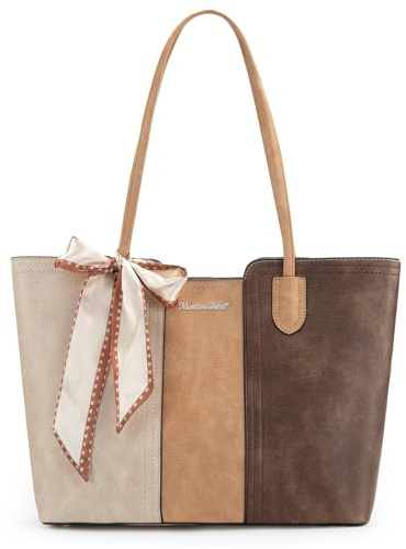 Montana West Tote Bags for Women Medium Top Handle Satchel Purses Large Shoulder Handbag Hobo Bags MWC-323BTN