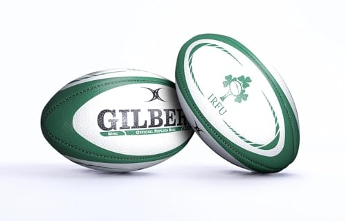 Gilbert- Balon Rugby Replica Irlanda, Talla Mini