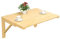 ASerZenith Großer Wandklapptisch, Naturholz-Arbeitsplatz für Kinderzimmer, Waschküche, Balkon, 80 × 50 cm