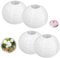 NHPY 4 pezzi Lanterne Cinesi, 20cm Lanterna di carta Rotonde, White Lanterne di carta da Appendere Decorazione per Decorazioni Domestiche, Feste e Matrimoni, Con cavo decorativo di 60 m