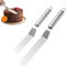 Heanvmyss Icing Spatulas,2 Pcs Palette Knife for Baking,Stainless Steel Angled Cake Icing Spatula,Offset Spatula for Cake Decorating,Pastry,Baking(10/12 Inch)