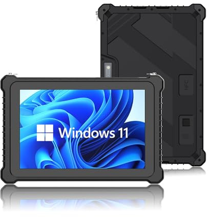PULIJAZ Rugged Tablet,Win 11 Pro Industrieller Outdoor-PC 10.1 Zoll,Industrie-Tablet-PC,Industrieller Outdoor-PC,8000 mAh,IP67 (N5100 8GB+256GB),USB3.0 WiFi BT4.2 GPS SIM 4G LTE NFC