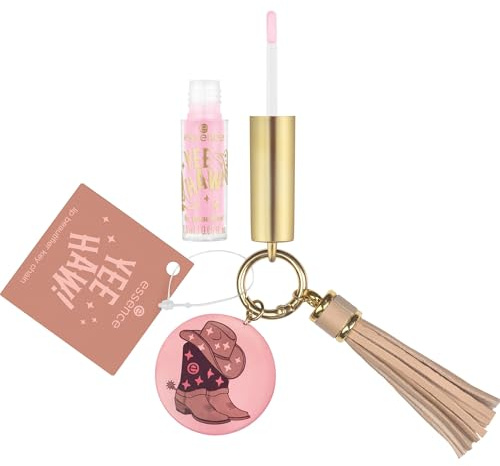 Essence Cosmetics YEE HAW! lip beautifier portachiavi, lucida, brillantinata, 1.5 ml