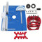 Aluminum Alloy Router Table for Woodworking with Integrated Miter Gauge for Precision Cuts (Blue)
