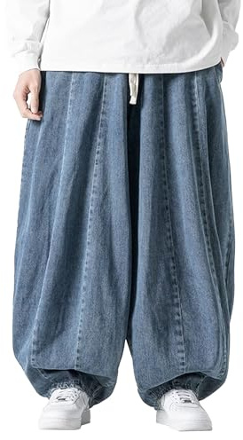 Pantalones Vaqueros Holgados para Hombre, Estilo Hip Hop Y2K, Corte Holgado, Estilo Motero, con cordón, Pierna Recta, ca