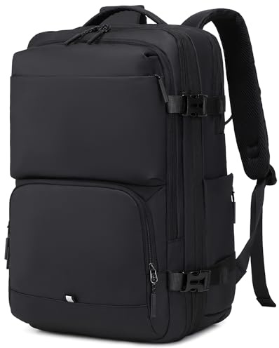 BAGOK Handgepäck Rucksack, Wasserdichter Multifunktionaler Rucksack Handgepäck Flugzeug mit Laptopfach, Große Kapazität für Reisen, Arbeit und Freizeit