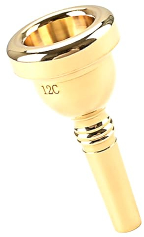 VANZACK Bocchino Tromba Oro 12c in Metallo Facile da Pulire e Usare Accessorio per Strumenti Musicali Standard