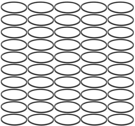 NUOBESTY 30 Correas de Goma para Grabadora y Reproductor de Casetes, Correa de Transmisión de 44 Mm X 1,2 Mm, Kit de Reemplazo para Dvd, Cd, Vcr, Baja Fricción y Funcionamiento Silencioso,