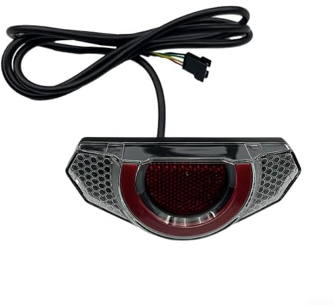 Fanale posteriore a LED per bicicletta elettrica, con indicatori di direzione e luce del freno, 36 V, 48 V, impermeabile, antiurto, luce di sicurezza adatta a vari tipi di bici (36)