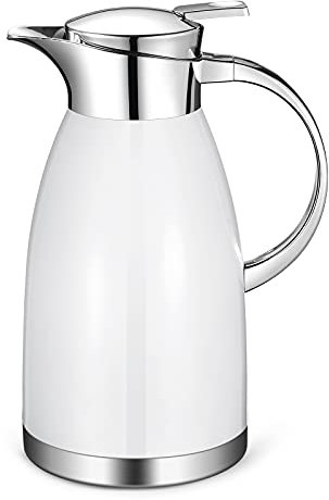 Haosens 1,8 litre thermos à café, Pichet isotherme Acier inoxydable 304 - Chaud et froid à double usage