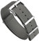 WatchGecko Schweizer Qualität Signature Military Nylon Uhrenarmband. Nylon-Herren-Ersatzarmband. Robustes, schnell trocknendes und sicheres Uhrenarmband für Outdoor-Aktivitäten. Grau, 22 mm