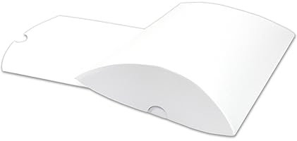 Frau WUNDERVoll® 12 Kissenschachteln matt weiß 24x14cm (flach), 300g/ Kissenverpackungen, Pillow box, Faltverpackung, Geschenkverpackung, Gastgeschenk, Adventskalender