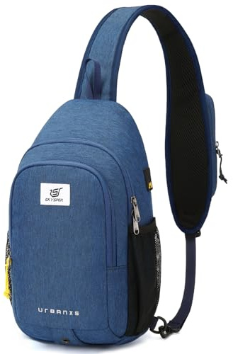 SKYSPER Axelväska stöldsäker crossbody väska RFID lätt resa axelväska bröstväska för vandring promenader