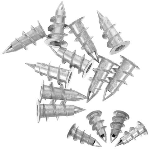 MUCKLILY 100pezzi Tasselli Per Muro Auto-perforanti Kit Di Fissaggio Per Pareti Cartongesso Adatti Per Appendi-arte Viti Non Incluse