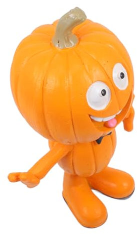 MOLUCKFU Statuetta Decorativa Di Zucca Con Sorriso Per Halloween Ornamento Da Tavolo Per Feste e Decorazioni Natalizie Artigianato Di Alta Qualità Per Eventi Festivi e Foto Memorabili