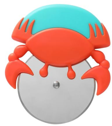 OUNONA Roue Forme De Crabe Coupe-pizza Facile Effort Avec Housse De Protection Pour Usage Domestique Pour Pizza Et