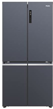 HAIER Cube 90 Series 5 HCR5919ENMB - Frigorífico 4 Puertas, Congelador dos zonas, Motor Inverter, My Zone, Cajón Humidity Zone,Total No Frost, Ancho 90,8cm, Capacidad XXL 528L, Iluminación LED, Negro