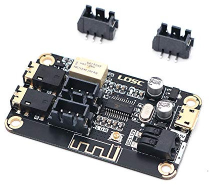 DollaTek La Versione aggiornata della Scheda di decodifica del Ricevitore MP3 Audio Bluetooth 4.2 Adatta per la Modifica dell'audio dell'altoparlante Fai-da-Te può Essere l'ingresso AUX