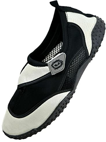 Aqua Beach Surf Wet Water Shoes Boys Girls Mens Womens Unisex Wetsuit Boots (Grey Adult 11)