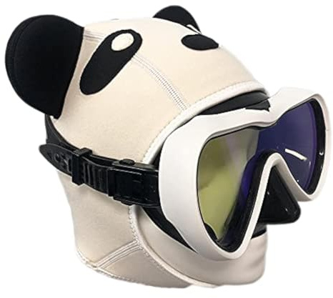 BRLUCKY Wetsuit Hood Panda 3mm Neoprene Scuba Diving Hood for Men Women Youth Scuba Head Cover Dive Cap Surfing Thermal Hood for Kayaking Snorkeling Swimming Sailing Canoeing Water Sports