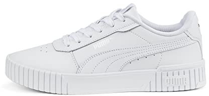 PUMA Damen Carina 2.0 Sneaker, White White Silver, 42.5 EU