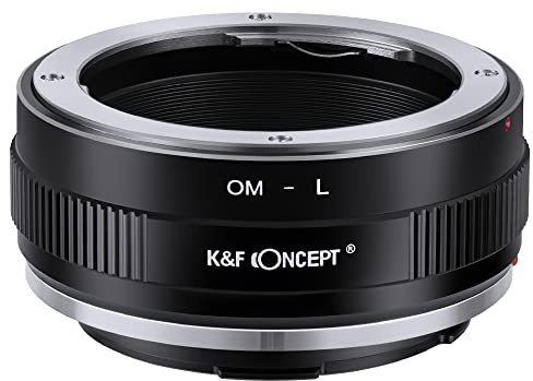 K&F CONCEPT OM to L Mount Adapter, Manual Focus Adapter Compatible with Olympus OM SLR Lens to L Mount Camera Body
