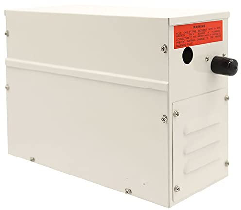TEHONGMAI Generador de Vapor 3KW 220V, generador de Vapor para baño de Ducha, Ideal para Sauna/baño Turco/Ducha/SPA, Apto para Espacio de 3 m³ 1-12 h, Almacenamiento de Calor automático 35-55 ℃