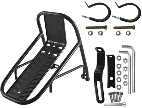 Acunny Porte-bagages de vélo - Porte-bagages avant antidérapant et hydrofuge - Antirouille - Porte-bagages épais pour panie de vélo, excursions de bagages