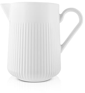 Eva Trio Legio Nova Jug 1 Litre with Handle Versatile Jug with Classic Design, Ideal for Hot and Cold Drinks, White