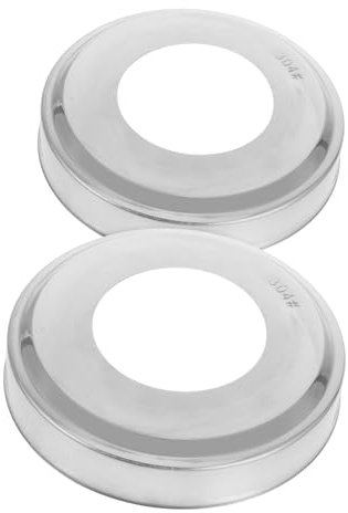 BESPORTBLE 2pièces Plaques De Rosaces Acier Inoxydable Couvercles pour Échelle De Piscine Creusée De Rechange pour Main Courante De Piscine