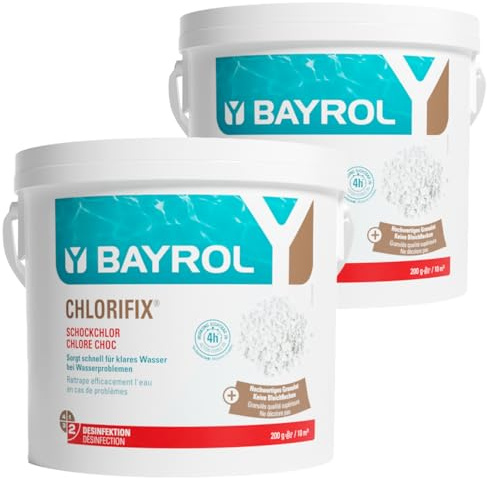 BAYROL Chlorifix 2 x 5 kg – Clorgranulato Pool