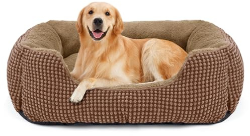 FURTIME Cuccia Cane Interno Taglia Grande, Cuccia per Cani Lavabile, Antiscivolo Cuscino per Cani Antiansia Letto Cane, 89x63x23cm