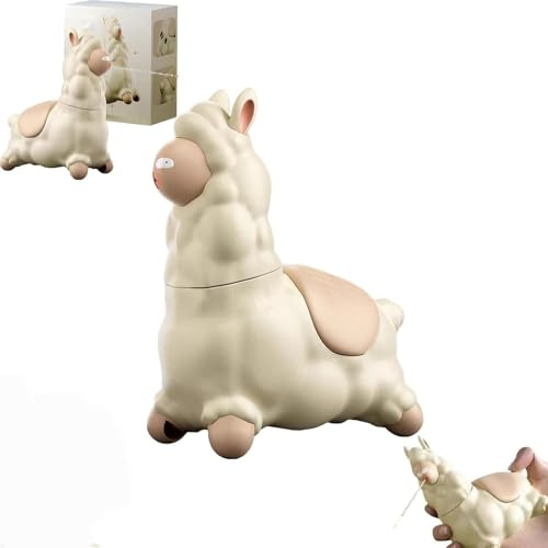 Generico Giocattolo Acquatico a Forma di Lama sputacchiera, spruzzatore d'Acqua interattivo a Forma di Alpaca, spruzzatore d'Acqua a Forma di Animale con Rotazione a 45° per (1PCS)