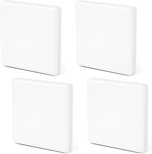 4 Stück 8,6 X 8,6 cm Blindabdeckung Steckdose, Lichtschalter Abdeckung Weiß, Steckdosen Abdeckung Weiss, Steckdosen Weiss Blindabdeckung Unterputzdose für Unbenutzte Oder Schalter