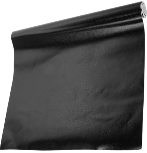 CHICAMPERA Pellicola Adesiva per Interni Auto Effetto Pelle Nera Protezione Cruscotto e Modifica Auto Pellicola PVC Testurizzata per Rivestimento e Decorazione Interni