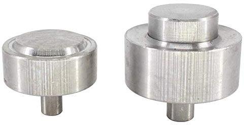 WedDecor Trou Couper Poinçon Outil Compatible DK-98 Main Machine à Presse Die Tissu Passe-Fil Clou Œillet Installation Acier Métal Œillet Clou pour Artisanat Bricolage Projets, 30mm - Argent, 30mm