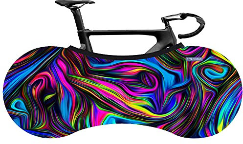 RIVERHIKER Stretchy Bike Wheel Cover, Anti-dust High Elastic Outdoor Indoor Washable Bicycle Protection Storage Bag(Multicolor)